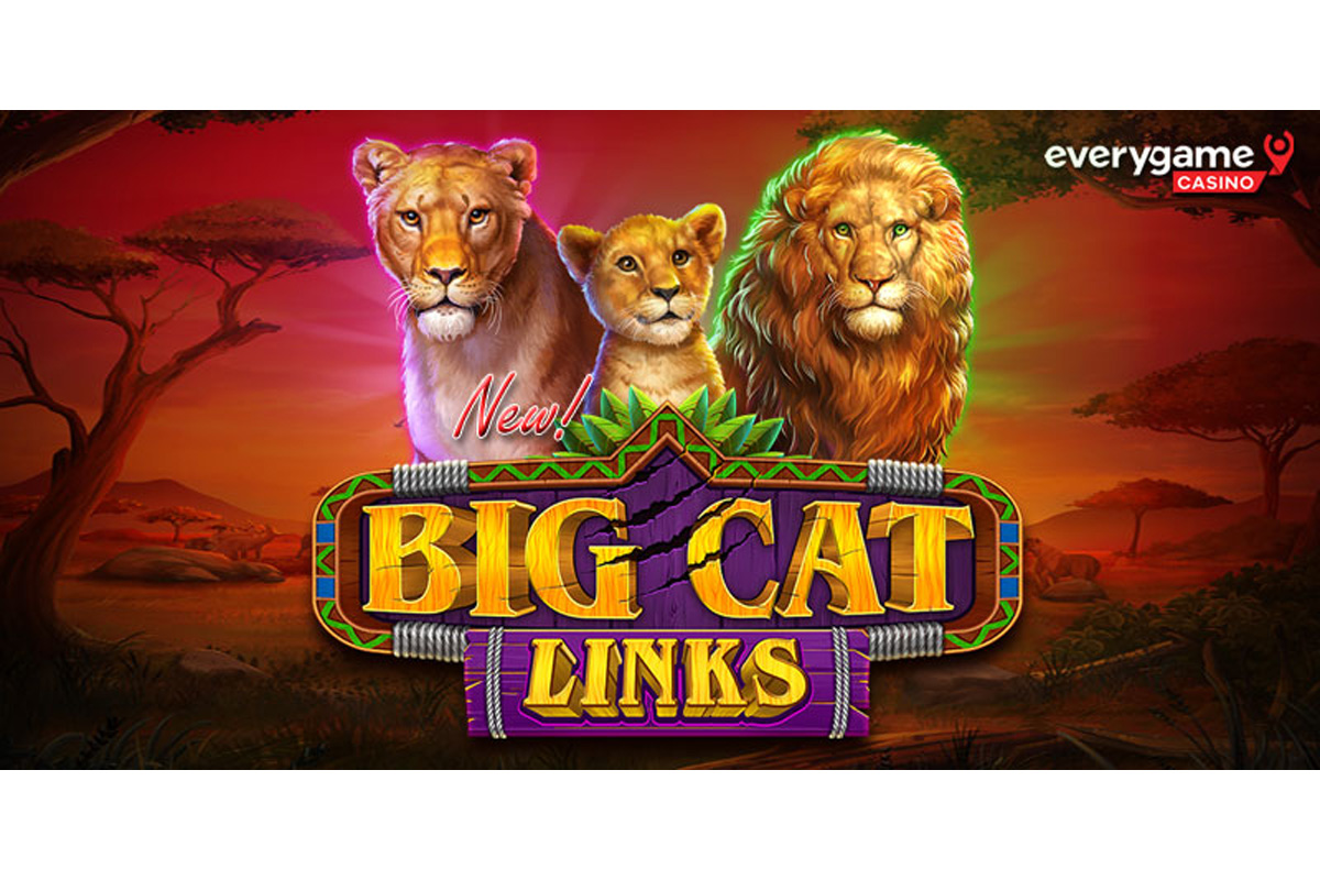 Everygame 賭場的新 Big Cat Links 遊戲以非洲大草原上的強大獅子為特色，並具有獎勵累積獎金的獎勵功能 – 歐洲遊戲行業新聞