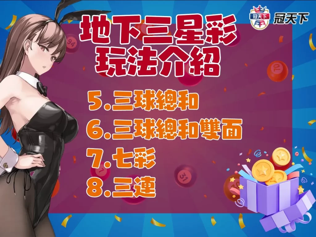 替代文字：
地下三星彩 三星彩中獎 三星彩獎金怎麼算